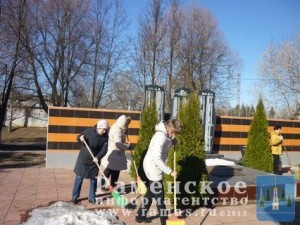 28 марта в с.п.Новохаритоновское провели ряд субботников