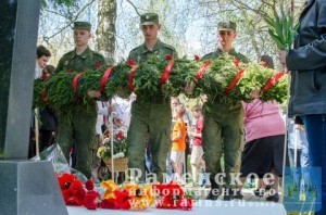 В Гжели открыли мемориал всем Гжельцам, павшим в годы ВОВ