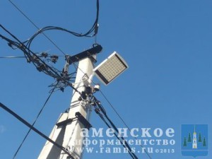 На территории с.п.Островецкое идет ремонт уличного освещения