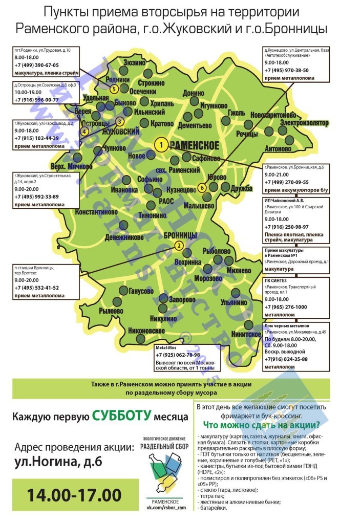 пункты приема вторсырья