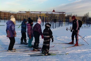 Занятия лыжной секции проводит Ольга Завьялова в с.п.Новохаритоновское