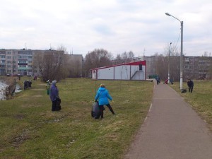 Общеобластной субботник провели и в с.п.Кузнецовское