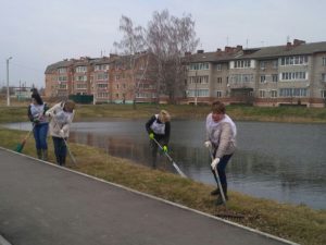 Администрация с.п.Новохаритоновское проводит субботник в п.Электроизолятор