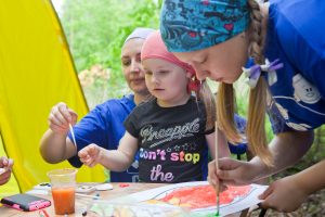 На поляне турслета будет работать Детская площадка. Работаем с деревяшками!