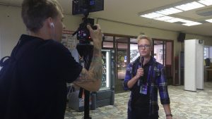 Представители Раменского молодежного медиацентра попробовали себя в съемках видеорепортажа в рамках мастер-классов в Дзержинске