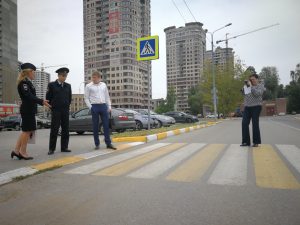 В Раменском районе еще раз проверили эксплуатационное состояние  пешеходных переходов вблизи образовательных организаций