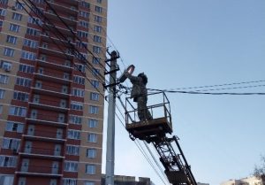 В Раменском проводят ремонт уличного освещения