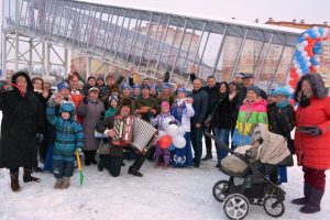 В деревне Островцы Раменского района открылся надземный переход через Новорязанское шоссе