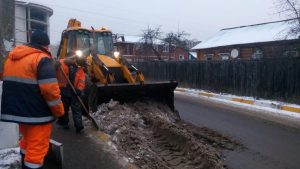 Уборка снега в районе производится в штатном режиме