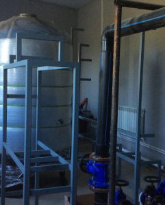 Реконструкция старого здания ВНС с устройством станции обезжелезивания ВЗУ в д.Захарово началась в 2019 г.