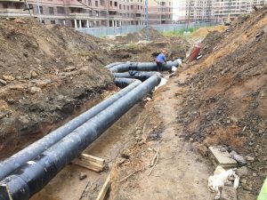 На стройплощадке ЖК «Новый Раменский» работы идут полным ходом