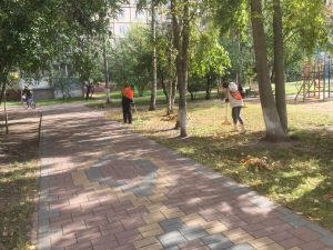 В г.Раменское активно ведутся работы по уборке листвы