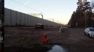 Работы по расширению парковки проводят у ж/д станции «Отдых»