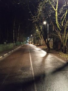 В г/п Кратово выполнены работы по продлению линии уличного освещения на улице Панфилова