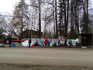 В п.Быково Раменского г.о. прошла акция по раздельному сбору вторсырья совместно с компаниями «Экомир» и Эколайн- Воскресенск
