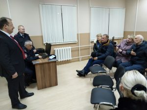 В участковом пункте полиции поселка совхоза «Раменское» прошел отчет сотрудников полиции