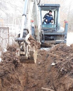 Устранен прорыв водопроводной трубы в деревне Вохринка Раменского г.о.