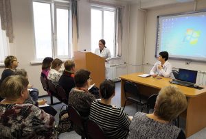 Лекцию для сотрудников ФАПов ГБУЗ МО «Раменская ЦРБ» на тему «Коронавирус» провела врач-эпидемиолог больницы Гапонова Алина Александровна