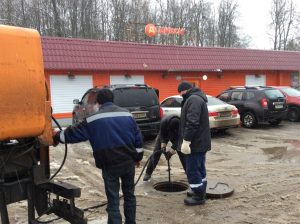 Устранен засор канализации в п.Денежниково Раменского г.о.