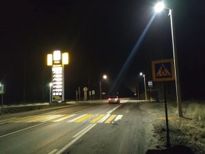 В Кратово построена новая линия уличного освещения