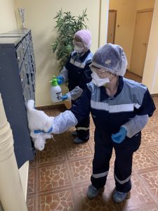 В Подмосковье началась дезинфекция подъездов многоквартирных домов и мест общественного пользования