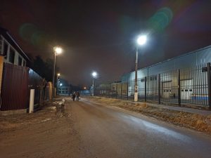 В п. Ильинский Раменского г.о. проведены работы по реконструкции уличного освещения