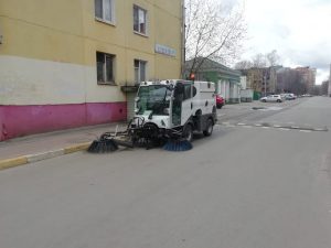 Сотрудники МБУ «Содержание и благоустройство» ведут уборку территорий городского поселения Раменское