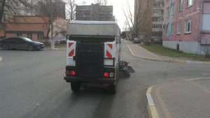 Сотрудники МБУ «Содержание и благоустройство» ведут уборку территорий городского поселения Раменское