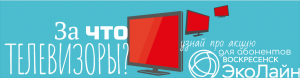 Региональный оператор ЭкоЛайн-Воскресенск запустил для своих абонентов необычную акцию «За что телевизор?»