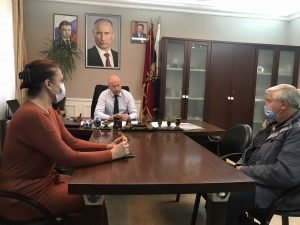 Директор ТУ «Ильинский» Сергей Демин провел встречу с подрядчиком по обслуживанию уличного освещения