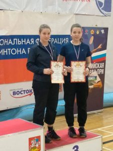 Во всероссийском рейтинговом турнире по бадминтону «Октябрины» раменчанки взяли бронзу