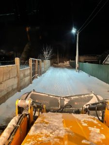 В территориальном управлении Заболотьевское убирают снег