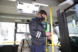 Рейд по соблюдению масочного режима провели на маршрутах общественного транспорта в г.Раменское