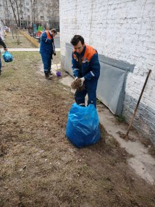 Ильинское производственное отделение АО «Мособлэнерго» участвует в областном субботнике