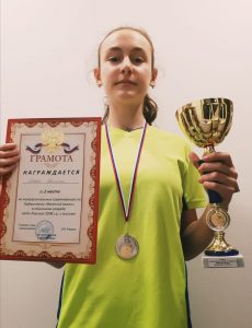 Раменчанка Полина Лобко завоевала серебро на всероссийских рейтинговых соревнованиях по бадминтону «Весенний волан»