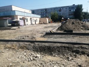 Ведутся работы по реконструкции Мемориала в поселке Электроизолятор