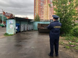 Нарушения в содержании контейнерных площадок пресечены Госадмтехнадзором в Раменском