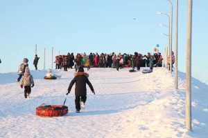 Супер-горку открыли в поселке Электроизолятор
