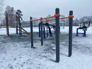 На стадионе «Авангард» завершено строительство воркаут — площадки