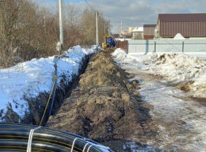 В с.Новое прокладывают распределительные газопроводы