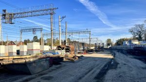 В Раменском на 65% выполнено устройство опор путепровода со стороны Южного проспекта