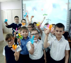 Акцию «Бумажная птица» провели сегодня в Удельнинской школе-интернате