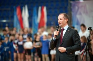 Роман Терюшков поздравил коллектив СК «Борисоглебский» с 15-летием