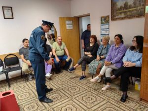 Жителям п.Быково напомнили правила пожарной безопасности