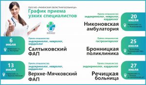 Узкие специалисты центральной поликлиники  проведут приемы в амбулаториях округа