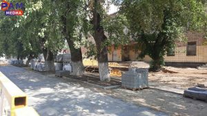 В Раменском продолжаются работы по благоустройству территории у ДК «Сатурн»