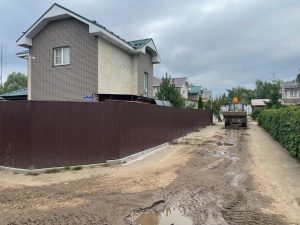 В Капустино восстанавливают дорогу после работ по соцгазификации