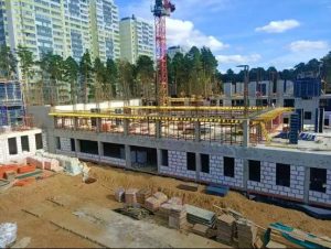 Работы по возведению новой школы на 550 мест на улице Высоковольтная в Раменском г.о. завершены на 25%