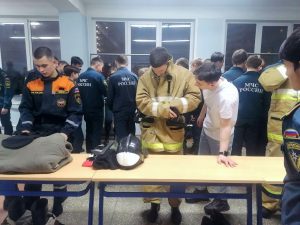 Мастер-класс провели для будущих пожарных Раменского колледжа