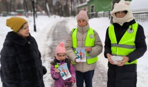 Посетителям Раменского парка напомнили о безопасности на дороге